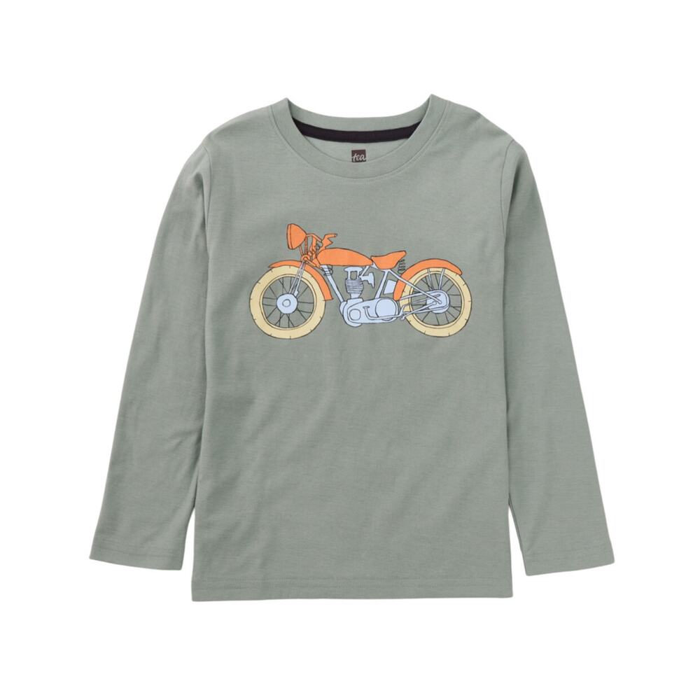 Tea Collection NWT Motorcycle Long Sleeve Tee Shirt. Size 12